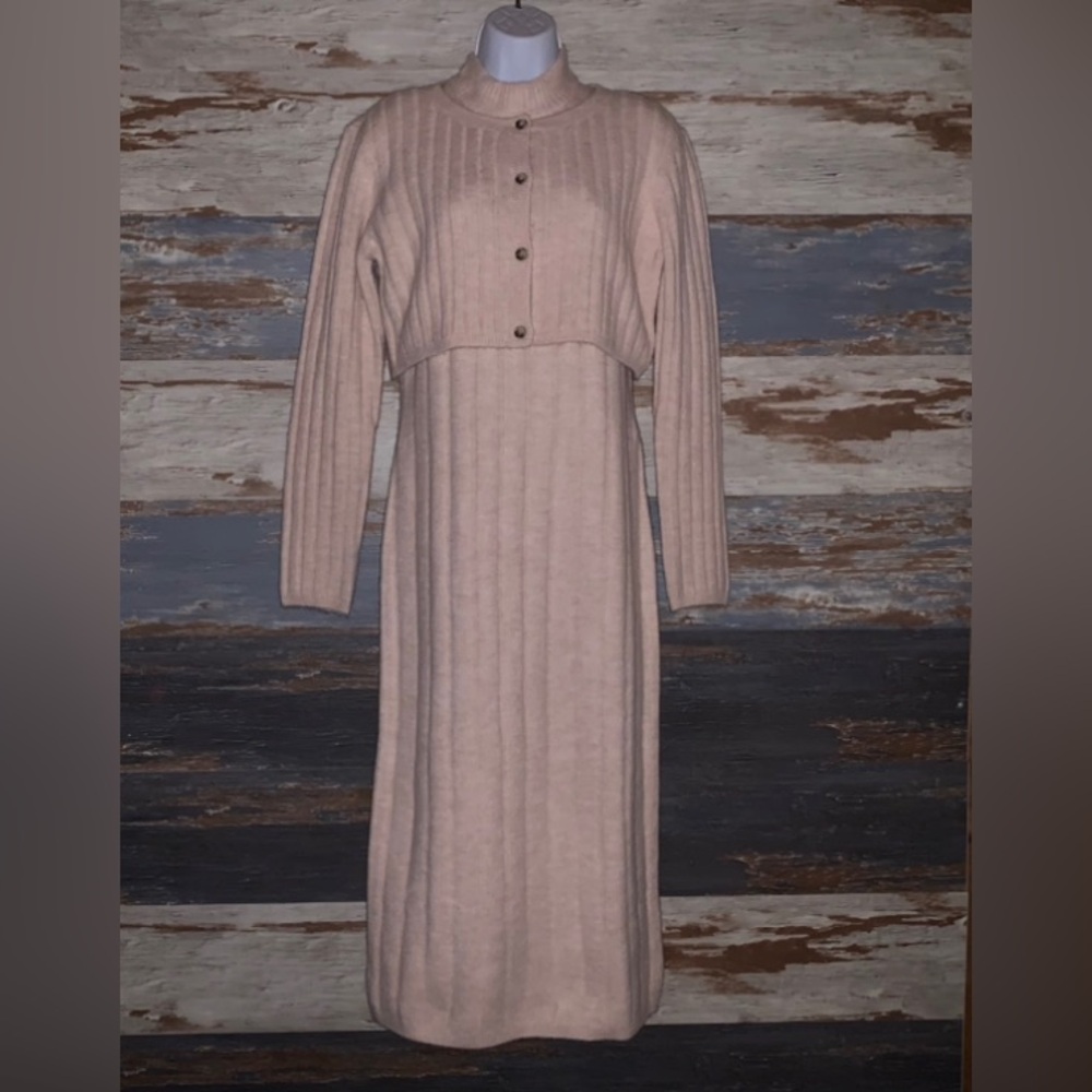 House of Harlow 1960 2 piece knit sweater dress with cardigan NWT size medium M
